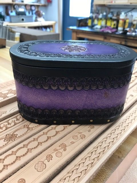 Beggar's Pouch Leather Oblong Purple Stash Box - Beggars Pouch Leather